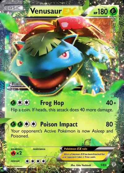 Venusaur-EX 1/83 Generations Pokemon card