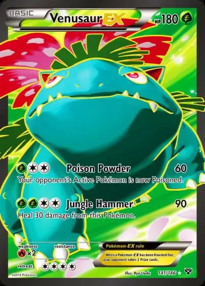 Venusaur-EX 141/146 XY Pokemon card