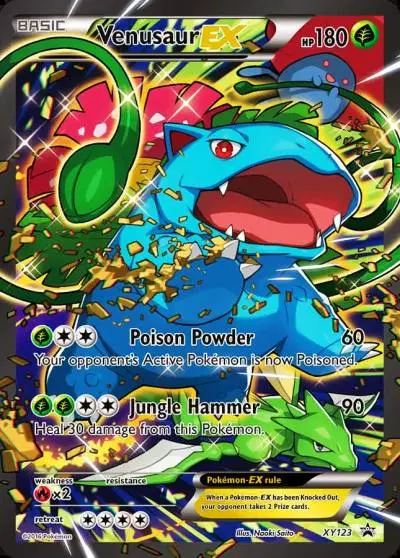 Venusaur-EX XY123/211 XY Black Star Promos Pokemon card