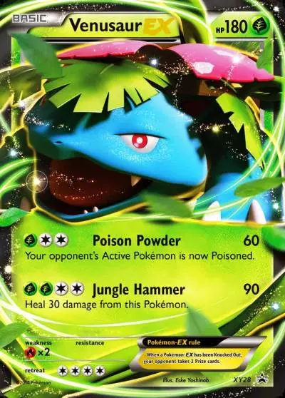 Venusaur-EX XY28/211 XY Black Star Promos Pokemon card