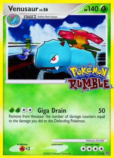 Venusaur 1/16 Pokémon Rumble Pokemon card