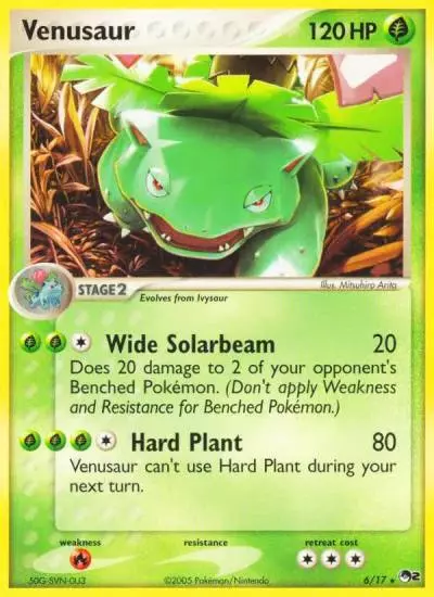 Venusaur 6/17 POP Series 2 Pokemon card
