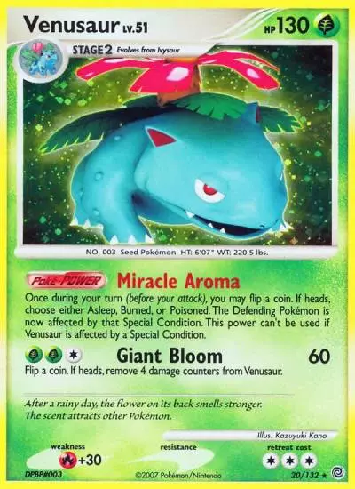 Venusaur 20/132 Secret Wonders Pokemon card