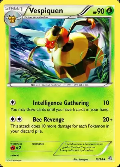 Vespiquen 10/98 Ancient Origins Pokemon card