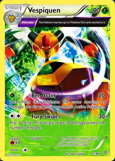 Vespiquen 11/98 Ancient Origins Pokemon card