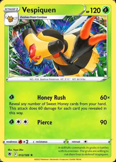 Vespiquen 12/189 Astral Radiance Pokemon card
