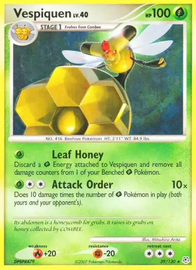 Vespiquen 39/130 Diamond & Pearl Pokemon card