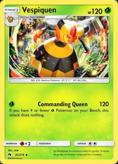 Vespiquen 32/214 Lost Thunder Pokemon card