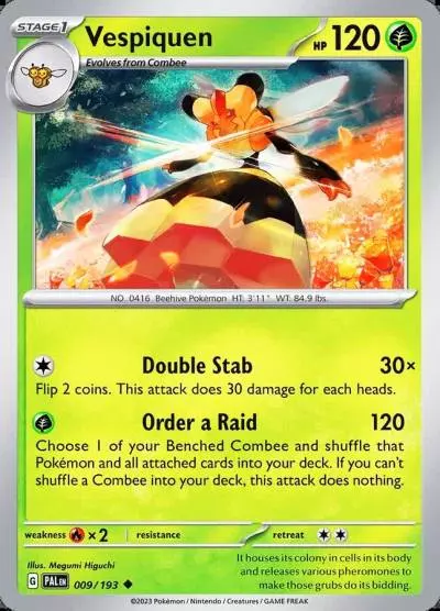 Vespiquen 9/193 Paldea Evolved Pokemon card
