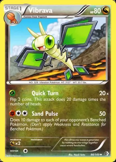 Vibrava 98/149 Boundaries Crossed Pokemon card