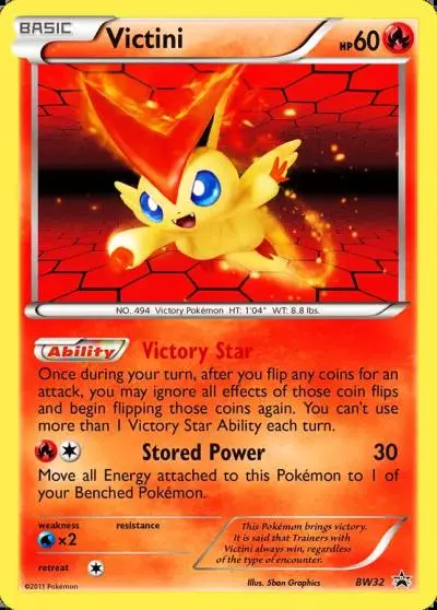 Victini BW32/101 BW Black Star Promos Pokemon card