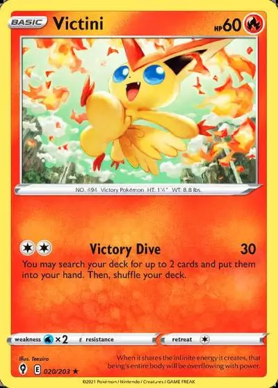Victini 20/203 Evolving Skies Pokemon card