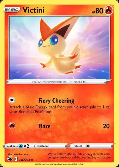 Victini 36/264 Fusion Strike Pokemon card