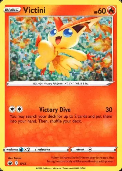Victini 5/15 McDonald's Collection 2022 Pokemon card