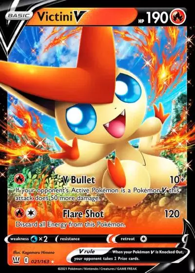 Victini V 21/163 Battle Styles Pokemon card