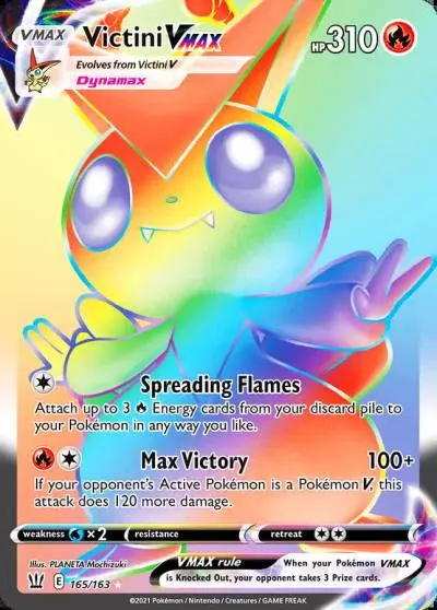 Victini VMAX 165/163 Battle Styles Pokemon card