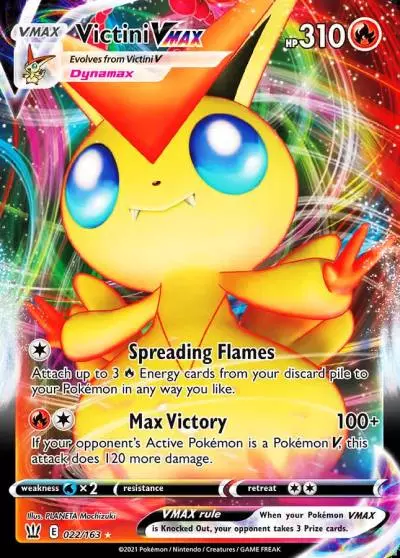 Victini VMAX 22/163 Battle Styles Pokemon card