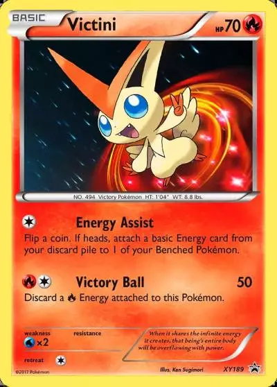 Victini XY189/211 XY Black Star Promos Pokemon card