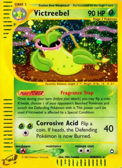 Victreebel H30/147 Aquapolis Pokemon card
