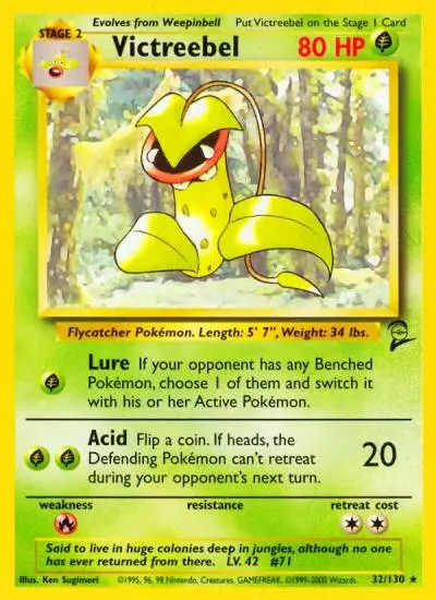 Victreebel 32/130 Base Set 2 Pokemon card