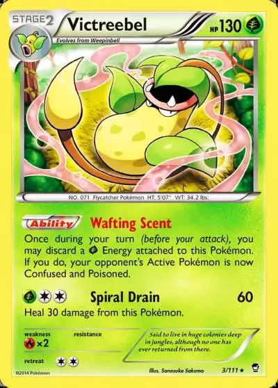 Victreebel 3/111 Furious Fists Pokemon card