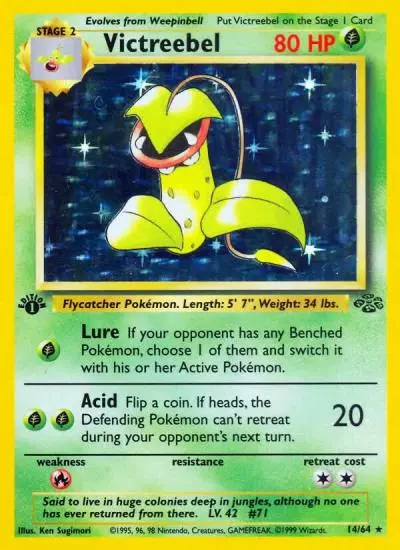 Victreebel 14/64 Jungle Pokemon card