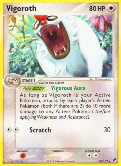 Vigoroth 50/107 Deoxys Pokemon card