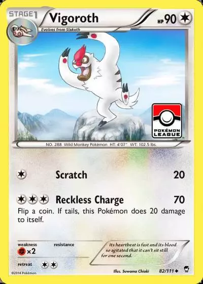 Vigoroth 82/111 Furious Fists Pokemon card