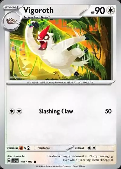Vigoroth 146/191 Surging Sparks Pokemon card