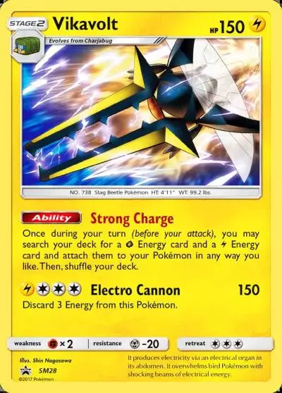 Vikavolt SM28/248 SM Black Star Promos Pokemon card
