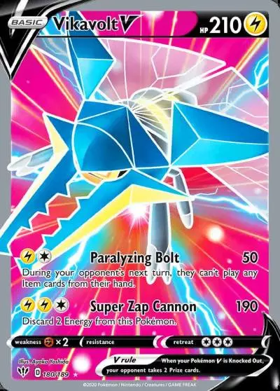 Vikavolt V 180/189 Darkness Ablaze Pokemon card