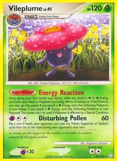 Vileplume 45/146 Legends Awakened Pokemon card