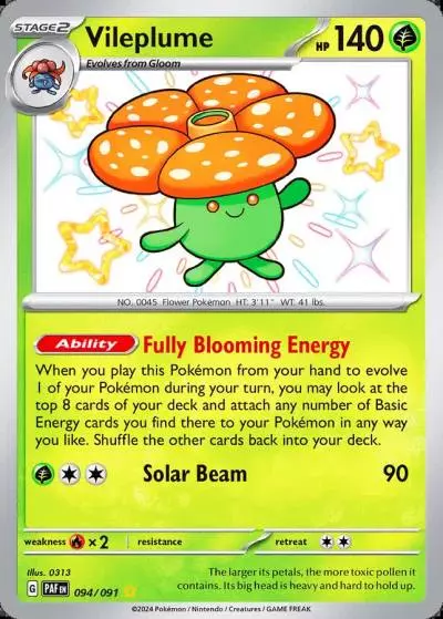 Vileplume 94/91 Paldean Fates Pokemon card