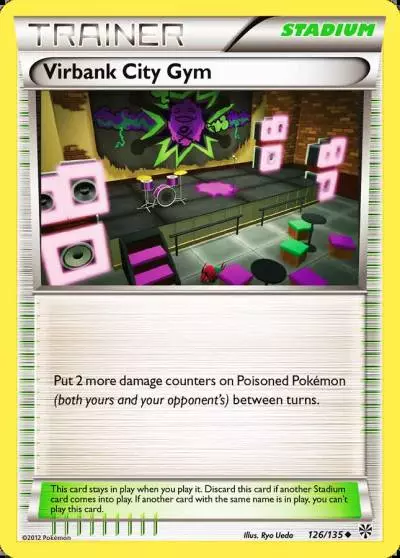 Virbank City Gym 126/135 Plasma Storm Pokemon card