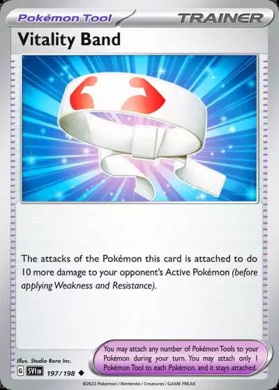 Vitality Band 197/198 Scarlet & Violet Pokemon card