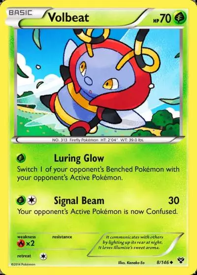 Volbeat 8/146 XY Pokemon card