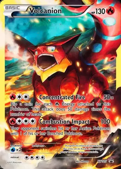 Volcanion XY185/211 XY Black Star Promos Pokemon card