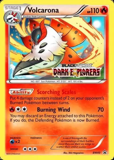 Volcarona BW40/101 BW Black Star Promos Pokemon card