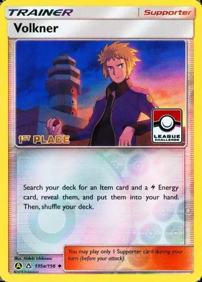Volkner 135a/156 Ultra Prism Pokemon card
