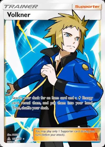 Volkner 156/156 Ultra Prism Pokemon card