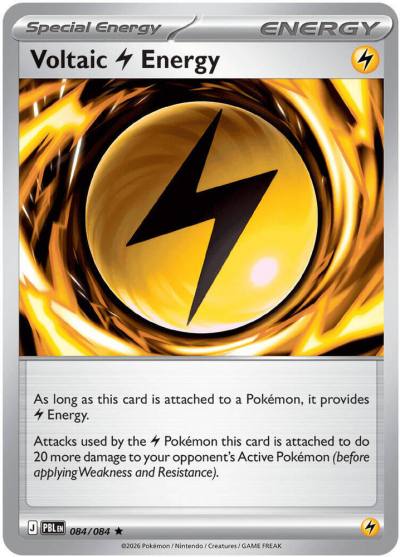 Voltaic Lightning Energy 84/84 Pitch Black Pokemon card