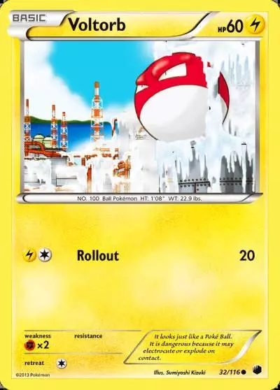 Voltorb 32/116 Plasma Freeze Pokemon card