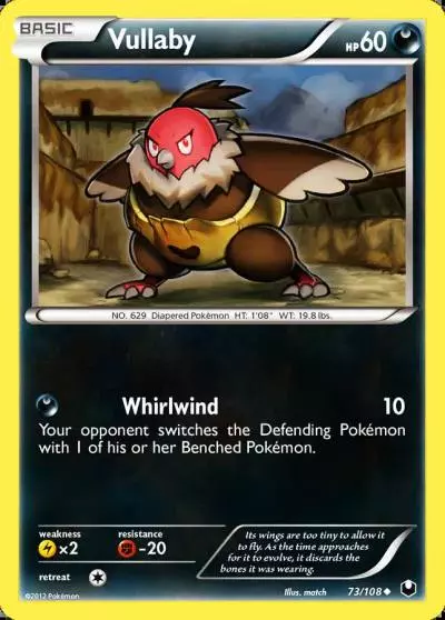 Vullaby 73/108 Dark Explorers Pokemon card