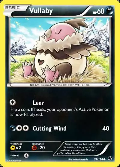 Vullaby 57/124 Fates Collide Pokemon card