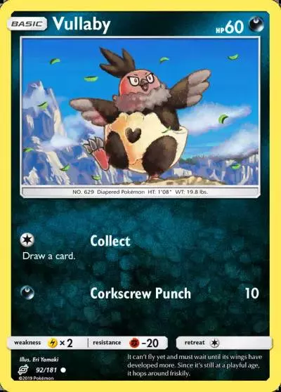 Vullaby 92/181 Team Up Pokemon card