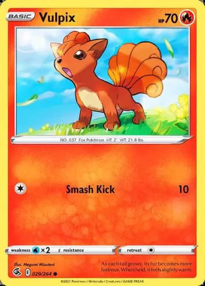 Vulpix 29/264 Fusion Strike Pokemon card