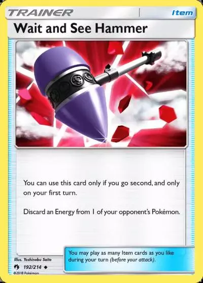 Wait and See Hammer 192/214 Lost Thunder Pokemon card