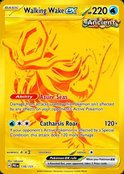 Walking Wake ex 178/131 Prismatic Evolutions Pokemon card