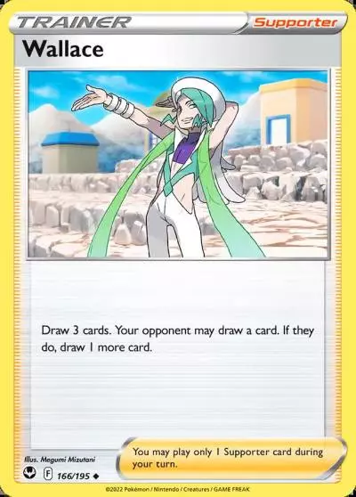 Wallace 166/195 Silver Tempest Pokemon card