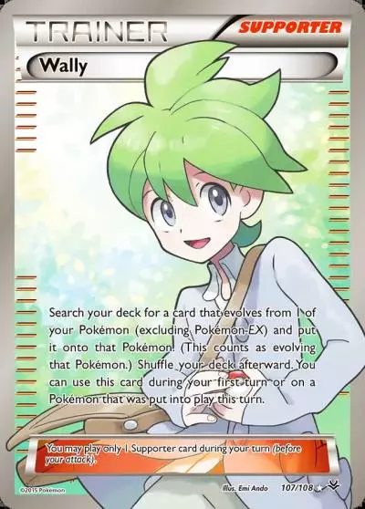 Wally 107/108 Roaring Skies Pokemon card